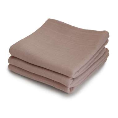 Mushie Muslin Cloth 3-pack / Kain Selimut Katun Bayi Anak Natural