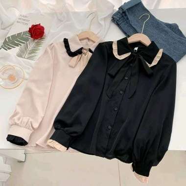Blouse Deary Full Kancing Daily // Blus Busui Wanita Wolfis Mocca