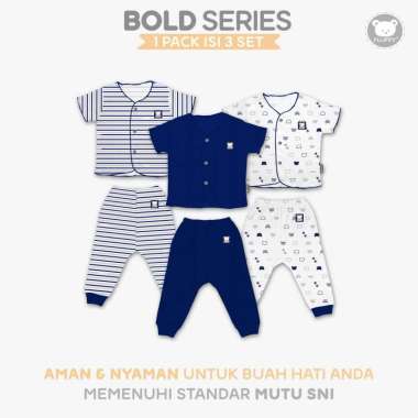 FLUFFY Stelan Pendek Panjang BOLD (Isi 3Pasang) SDJAN/SDJAB NAV NB Newborn Neci