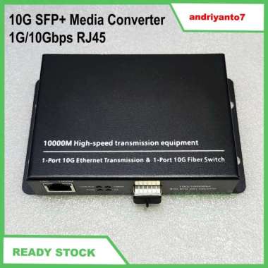 10G SFP+ Media Converter 1G/10Gbps RJ45