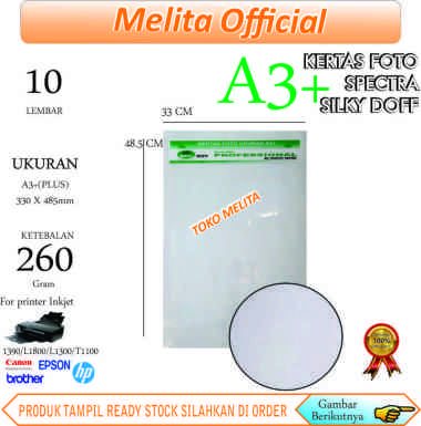 Kertas Foto Doff ukuran A3Plus