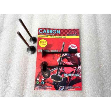 Klep Carbon BRT 22 19 mm Mx King R15 Vixion Xabre Hitam