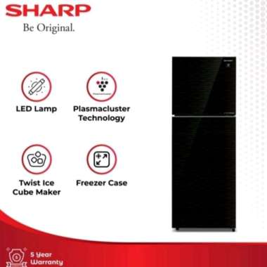 Kulkas Sharp SJ-456GI-MK | 2 pintu SJ456GI J-Tech Plasmacluster Ion