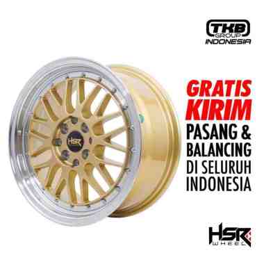 Velg Mobil Ring 16 HSR LEMANS - PCD H8X100-114,3 ET38 Gold Machine Lip
