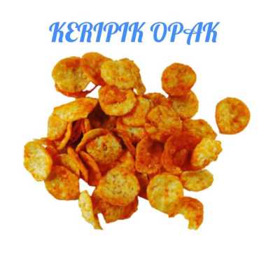 Opak Medan / Keripik Opak Mini Kuning Pedas Manis / Keripik Singkong Balado Pedas
