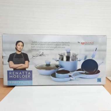 Panci set Supra X Chef Renata Moeloek 9pcs/Alat Masak/ Signature Set Pastel (Chef Renata) PASTEL