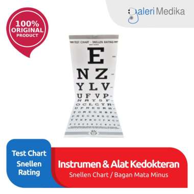 Snellen Chart - Bagan / Poster Tes Mata Minus