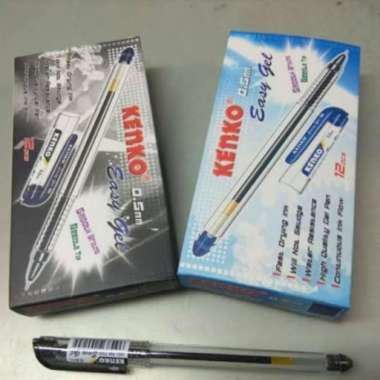 Pulpen / Gel Pen Kenko Easy Gel / Pena Gel Kenko Easy Gel Biru