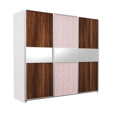 FCENTER WDC 3 Sliding 3 Pintu Lemari Pakaian