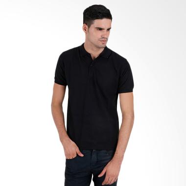 Elfs Shop Pria Polos Kaos Polo - Hitam