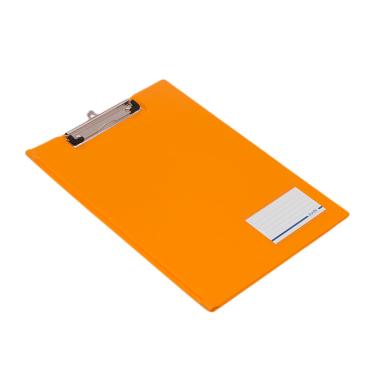 Bantex #4211 64 Clipboard with Cover Folio - Mango Orange/Yellow
