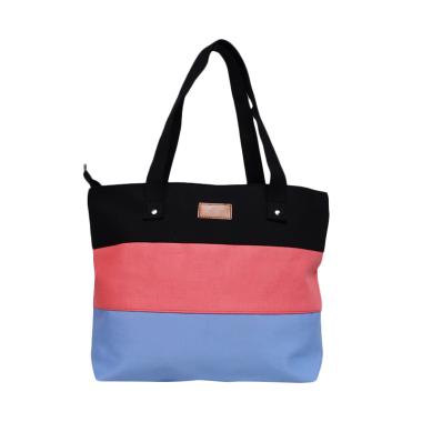 Fancy B 507 Tote Bags Tas Wanita - Black Pink Blue