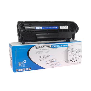 Aiflo 12A Q2612A Toner Cartridge Compatible for Printer HP - Black Hitam