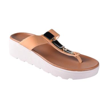 Carvil 03 Sienta Sandals Wedges Wanita - Stone