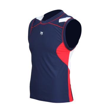 Lasona BM-3023-L4 Baju Atasan Renang Pria - Navy Red