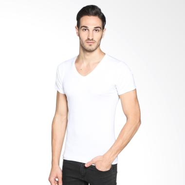 Crocodile 817p V Neck Oblong - Putih S