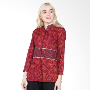 Jogja Batik Maya Blouse Batik Kerja Merah