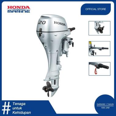 Honda BF20 Outboard Mesin Tempel Motor Air - Silver SILVER Seluruh Indonesia