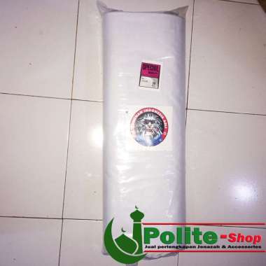 Kain Mori Blacu Kain kafan L 150cm P 50m 1 roll cap Kepala singa PUTIH [ WHITE ]