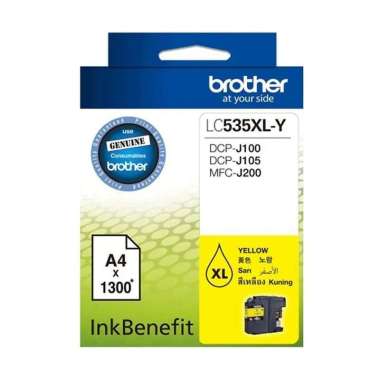 Tinta Brother LC 535XL (B C M Y) Original Yellow