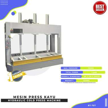 Mesin Press Kayu - Hydraulic Cold Press Machine - RT-75T - Importir Sparepart