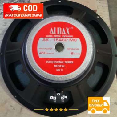 SPEAKER 15 IN AUDAX 450 WATT ORIGINAL ASLI SPEAKER 15INCH 15" AUDAX Hitam