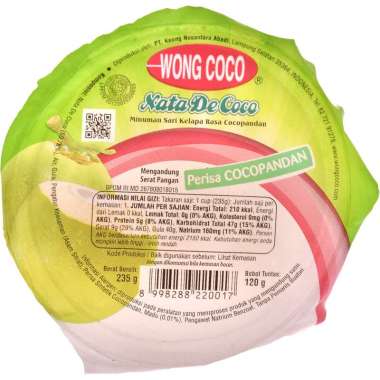 Promo Harga Wong Coco Nata De Coco Cocopandan 235 gr - Blibli