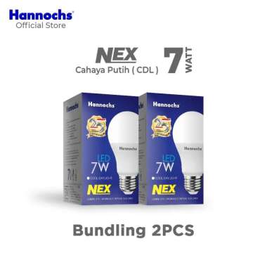Hannochs Lampu LED NEX 7 watt CDL 2pcs - Putih - Paket Murah Putih