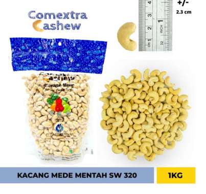 Kacang Mede Mentah Utuh S 320 1 Kg - Cashew Mete Mente