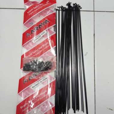 Jari Jari Stainless Hitam 272 Ruji Spoke Stainles 27 5 Sepeda Mtb Road Bike 700 Balap 27.5 Federal