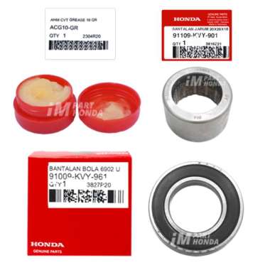 AHM 91009-KVY-961 91109-KVY-901 ACG10GR Paket Laher Bambu 6902 Grease Paslin CVT 1 SET Beat Scoopy S