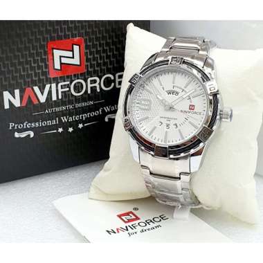 JAM TANGAN PRIA NAVIFORCE NF 9117 MS ORIGINAL BERGARANSI RESMI SILVER