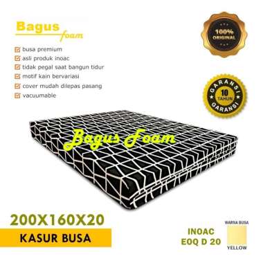 Inoac Type EOQ D 20 Kasur Busa Yellow [200 x 160 x 20] 160 x 200 multi