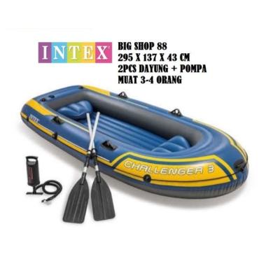 INTEX 68370 PERAHU KARET INTEX PERAHU BANJIR PERAHU EVAKUASI PERAHU MANCING