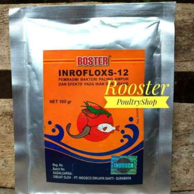 Boster inroflok - 12 100 Gram Boster inrofloks 12 Boster ikan