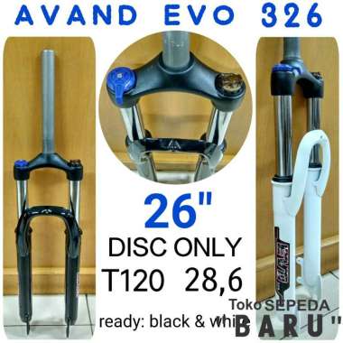 TB - Fork AVAND EVO 326 Cakram Lock Hitam