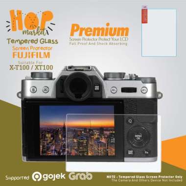 Fujifilm X-T100 / XT100 LCD Tempered Glass Screen Protector Anti Gores TRANSPARENT