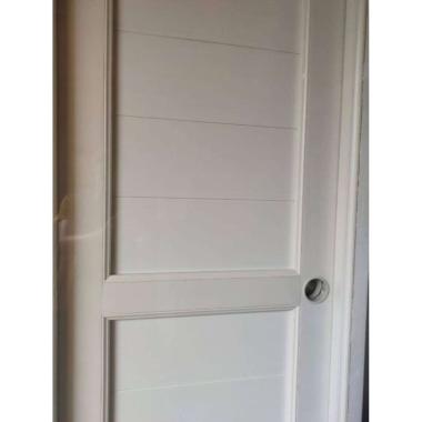 Pintu Kamar Mandi UPVC Motif Full Panel Warna Putih Original Premium