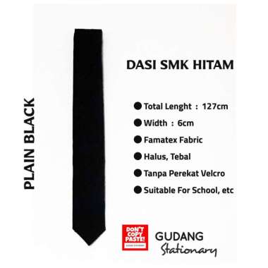 Dasi Seragam SMK Hitam