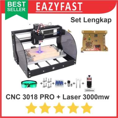 Mesin CNC Router + Laser 1NOW Combo 2 in 1 3018 Pro 3 Axis Engraver Ukir