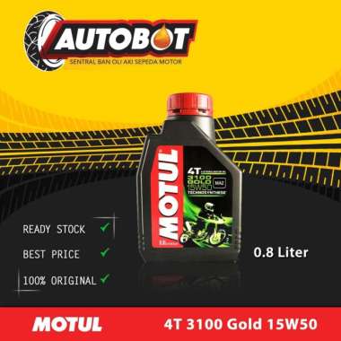 Oli Mesin Motor 4TAK/Oli MOTUL 3100 GOLD 4T 15W50 0,8L