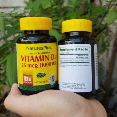 Nature's Plus Vitamin D3 1000 IU [180 Softgel]