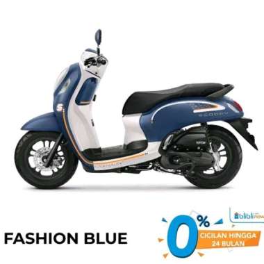 All New Honda SCOOPY FASHION &amp; SPORTY CBS ISS Sepeda Motor Fashion Blue Surabaya