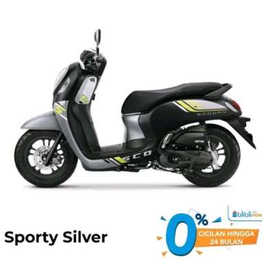 All New Honda SCOOPY FASHION &amp; SPORTY CBS ISS Sepeda Motor [VIN 2022] Sporty Black Makassar