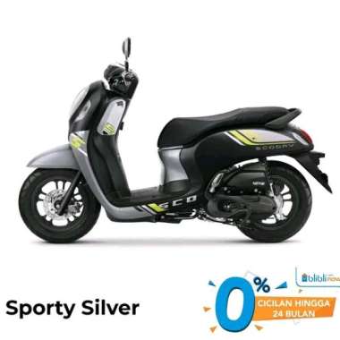 All New Honda SCOOPY FASHION &amp; SPORTY CBS ISS Sepeda Motor Sporty Black Surabaya