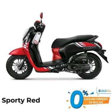 All New Honda SCOOPY FASHION &amp; SPORTY CBS ISS Sepeda Motor Sporty Red Surabaya