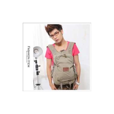 trendy canvas backpack