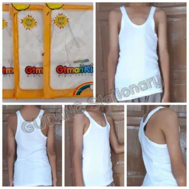 GT Man Kids Singlet Anak Putih S