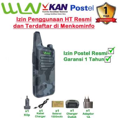 HT SATUAN WALKIE TALKIE KD-C1 (LORENG) loreng abu