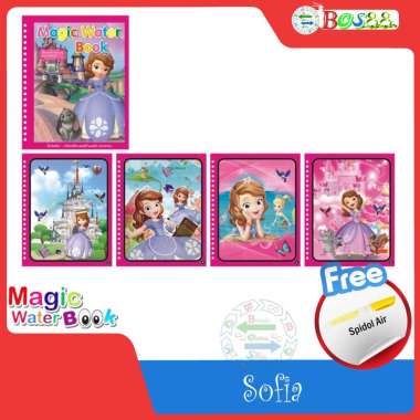 SOUVENIR BUKU MAGIC water BOOK / DOODLE BOOK / MAGIC buku menggambar / MAINAN ANAK REUSABLE BOOK (So
